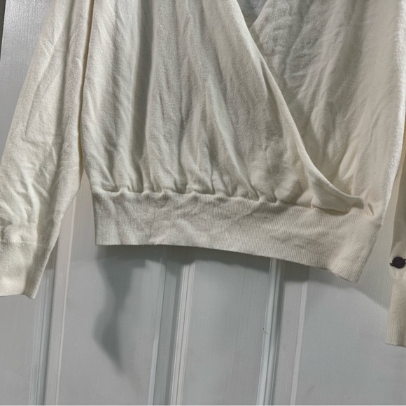 CALIA Carrie Underwood long sleeve drape front sweater top - Picture 2 of 5